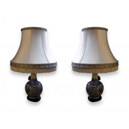  Paire de lampes chinoises avec sur  Moinat SA  - Antiquités décoration