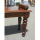 Banquette anglaise en acajou à rouleaux