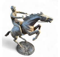 Cavalier en bronze