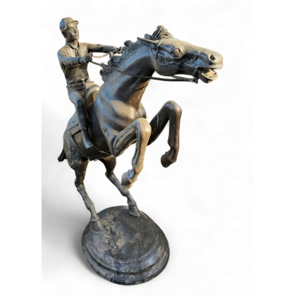 Cavalier en bronze