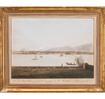 Gravure "Vue du Mont-Blanc"