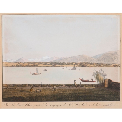 Engraving: ‘View of Mont Blanc’