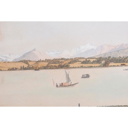 Engraving: ‘View of Mont Blanc’