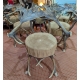 Suite de 6 chaises en corne d'élan et de cerf