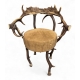 Suite de 6 chaises en corne d'élan et de cerf