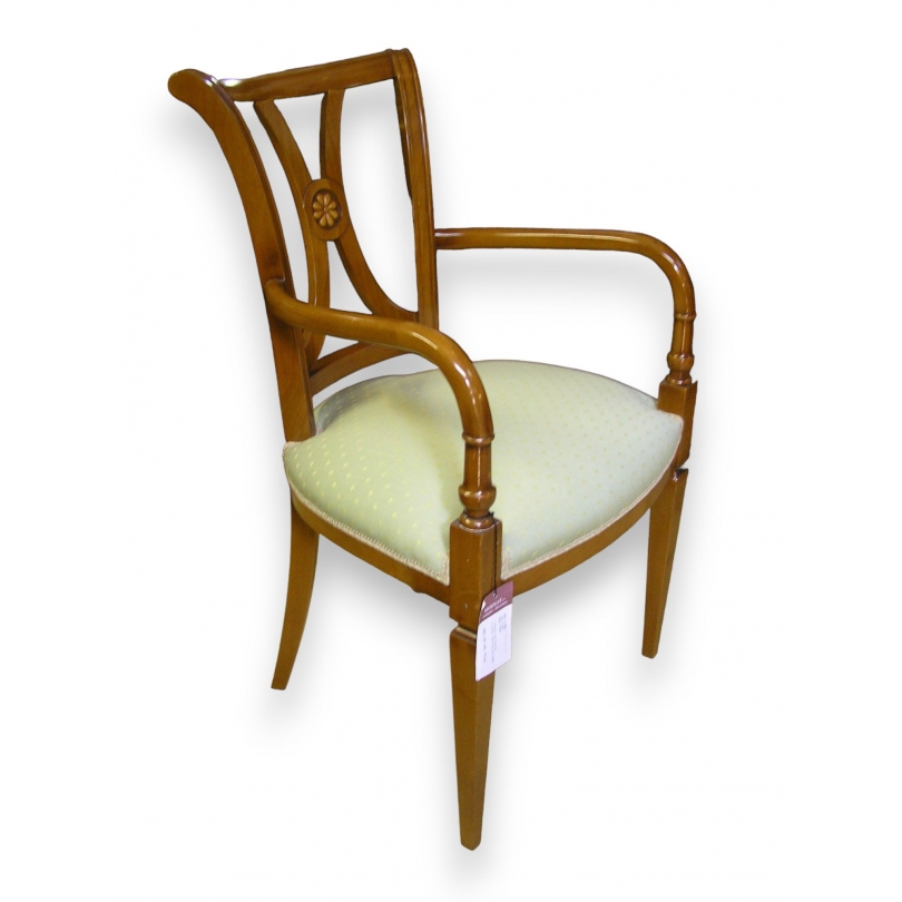 Directoire-style armchair in solid wood by Moinat SA – Antiques and home décor