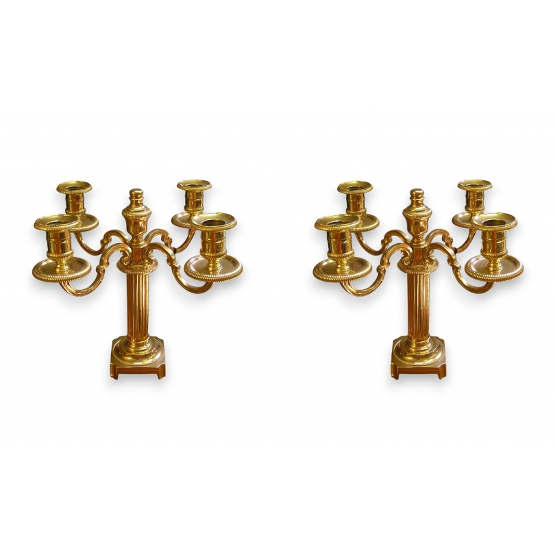 Pair of Louis XVI-style candelabra from  Moinat SA  - Antiques and home décor