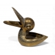 Cendrier Canard en laiton
