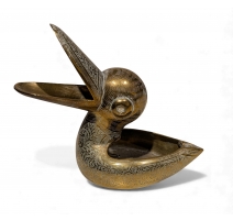 Cendrier Canard en laiton