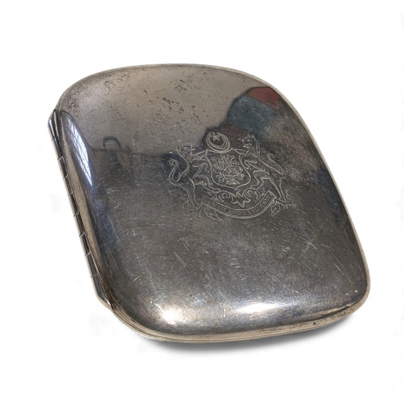 Boite à cigarettes en argent "Syed Jafer Ali Khan"