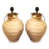 Paire de lampes en terre cuite