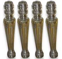 Lot de 4 pieds de table basse en bronze