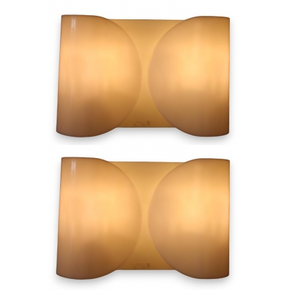 Pair of Plexiglas wall lights, modelled on those by Moinat SA – Antiques and home décor