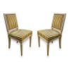 Pair of Louis XVI-style lacquered chairs by  Moinat SA  - Antiques and home décor