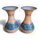 Paire de vases. Décor or.