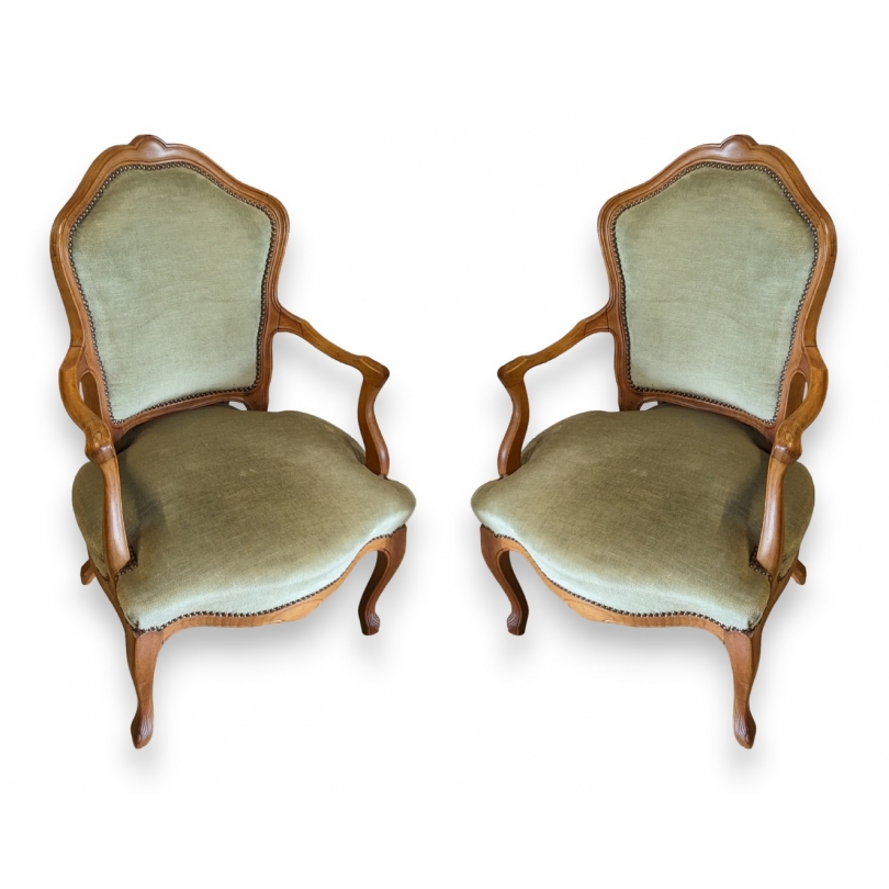 Paire de fauteuils Louis XV Bernois