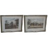 Pair of engravings entitled ‘Calèches’ by Moinat SA – Antiques and decorative items – Engravings, lithographs
