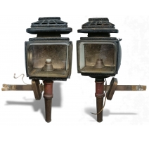 Paire de lanternes de fiacre par Giue-Panea