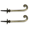 Pair of brass hooks by  Moinat SA  - Antiques and home décor