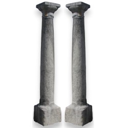  Paire de colonnes, en pierre de St-Triphon. sur  Moinat SA  - Antiquités décoration