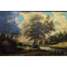 Grand tableau \"Paysage Flamand\"