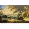Grand tableau \"Paysage Flamand\"