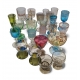 Lot de 24 verres sur pied miniature en verre