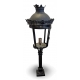 Lanterne borne sur pilier noire