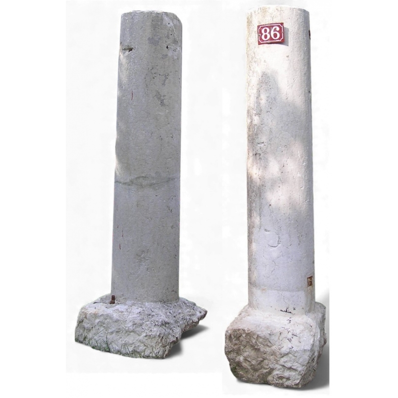  Paire de colonne en pierre du Jura sur  Moinat SA  - Antiquités décoration