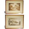 Paire de gravures "A view of a mosque  sur Moinat SA  - Antiquités décoration -  Gravures, Lithos