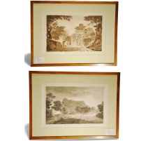 Paire de gravures "Chunar Gur" de HODGES