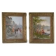 Pair of Spanish paintings "Rom