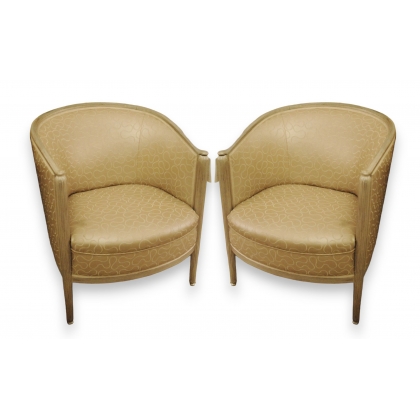 Paire de fauteuils gondole Art Déco
