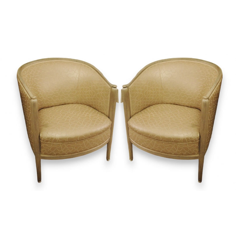 Paire de fauteuils gondole Art Déco