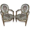 Pair of Louis XVI cabriolets. On  Moinat SA  - Antiques and home décor