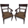 Pair of armchairs, in mahogany. Seat by  Moinat SA  - Antiques and home décor