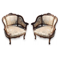 Paire de bergères Napoléon III