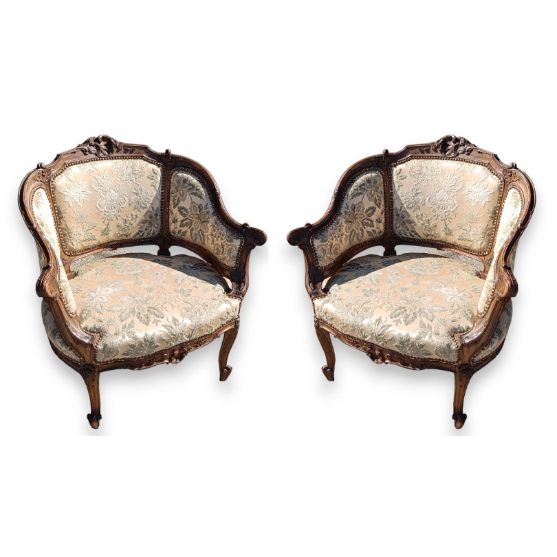 Paire de bergères Napoléon III