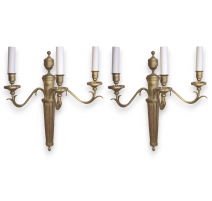 Paire d'appliques style Louis XVI
