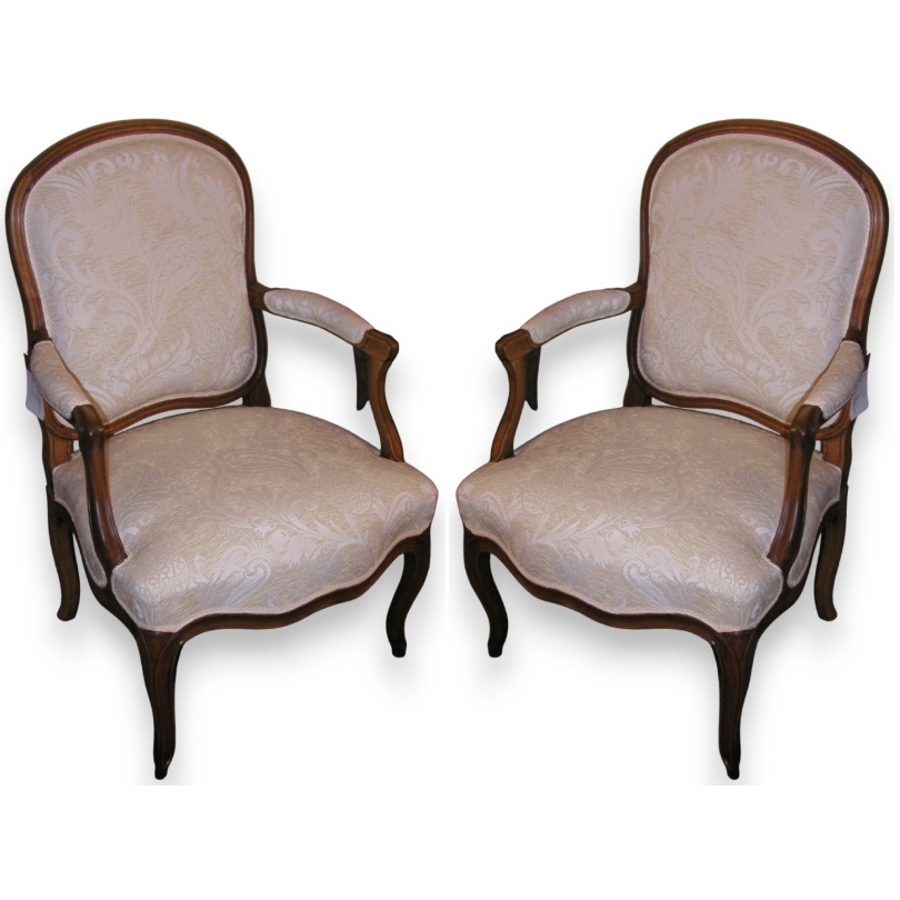 Pair of Louis XV armchairs.