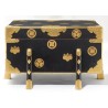 Black and gold lacquered armour case