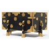 Black and gold lacquered armour case