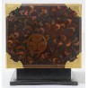 Black and gold lacquer travel set