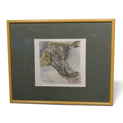 "Chabot" engraving, signed HAINARD