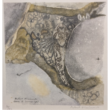 "Chabot" engraving, signed HAINARD