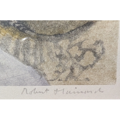 "Chabot" engraving, signed HAINARD