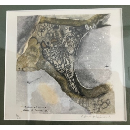 "Chabot" engraving, signed HAINARD