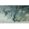 Gravure "Truite gobant" signée HAINARD