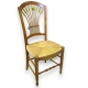 Chaise Directoire en merisier "Gerbe de blé"