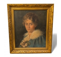 Tableau "Portait de femme" signé ?